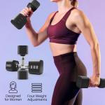 Adjustable 20LBS Dumbbell Set for Home Gym