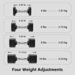 Adjustable 20LBS Dumbbell Set for Home Gym