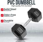 Heavy Duty Hex Dumbbells - PVC Coated Weights
