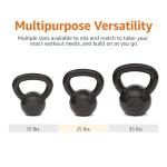 15 lb Amazon Basics Cast Iron Kettlebell