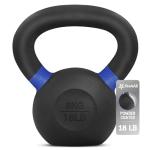 Yes4All 8 KG Cast Iron Kettlebell - Dark Blue