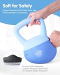 Blue 10 LB Soft Kettlebell with Anti-Slip Grip