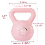 Pink 15LB Kettlebell Set for Home Gym