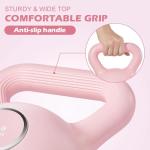 Pink 15LB Kettlebell Set for Home Gym