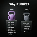 10 lb Kettlebell with Triple Handles for Core Work