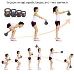 F2C 4-Piece Kettlebell Set for Full Body Workout