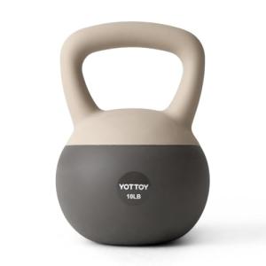 YOTTOY 10 lb Soft Kettlebell with Anti-Slip Base