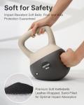 YOTTOY 10 lb Soft Kettlebell with Anti-Slip Base