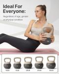 YOTTOY 10 lb Soft Kettlebell with Anti-Slip Base