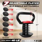 Adjustable Kettlebell Set with Kettle Grip