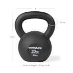 Titan Fitness 20 KG Cast Iron Kettlebell