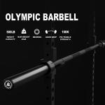 LIONSCOOL 7ft Olympic Barbell - 500lbs Capacity
