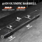 57" Olympic Barbell for Weight Lifting and Strength