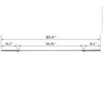 Yaheetech 7-Foot Olympic Barbell with Collars