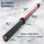 E.T. Energic 7ft Olympic Barbell for Weightlifting