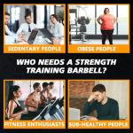 47" Olympic EZ Curl Bar for Weight Lifting