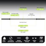 45 lb Olympic Barbell for Home Workouts