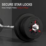 Yaheetech 55LB Olympic Barbell Weight Set