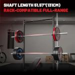 PAPABABE 7ft Olympic Barbell - 45lb Weight Capacity