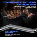 47" Olympic EZ Curl Bar for Weightlifting and Strength