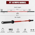 Mikolo 7ft Olympic Barbell for Weightlifting