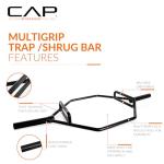 CAP Barbell Olympic Hex Trap Deadlift Bar Black