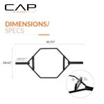 CAP Barbell Olympic Hex Trap Deadlift Bar Black