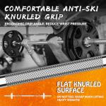 LAVVON 55" Olympic Barbell for Weight Lifting