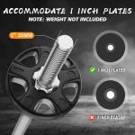 LAVVON 55" Olympic Barbell for Weight Lifting