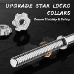 LAVVON 55" Olympic Barbell for Weight Lifting