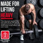 Iron Crush 7-Foot Olympic Barbell for Home Gym