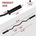 Fitvids 48-Inch Olympic Curl Barbell in Alloy Steel