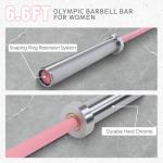 6.6ft Olympic Barbell for Home Gym Workouts