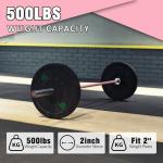 6.6ft Olympic Barbell for Home Gym Workouts