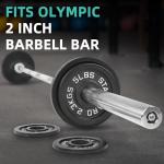 Fitvids 2-Inch Olympic Barbell Set with Weights