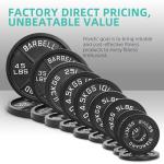 Fitvids 2-Inch Olympic Barbell Set with Weights