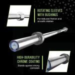 Rage Fitness 6FT Olympic Barbell for Home Workouts