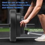 DERACY Adjustable 43lbs Barbell Weight Set