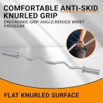 Elevon 48" Olympic Curl Barbell for Biceps