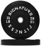 Fitvids 35LB Olympic Bumper Plates, Pair