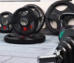 Fitvids 25LB Rubber Coated Olympic Weight Plates