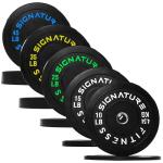 Fitvids Olympic Bumper Plates Set, 260LB Total