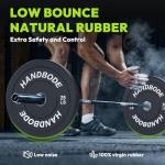 Bumper Plates Set for Olympic Weightlifting, 100 lb