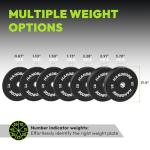 Bumper Plates Set for Olympic Weightlifting, 100 lb