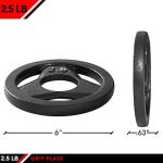 JFIT 2.5 LB Olympic Grip Plate for Barbells