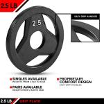 JFIT 2.5 LB Olympic Grip Plate for Barbells