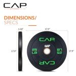 CAP Barbell 25 lb Olympic Bumper Plate Set