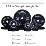250 lb Weight Plate Set for Olympic Bars