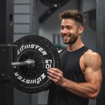 Zoomster Olympic Bumper Weight Plates Set 160LB