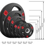 Signature Fitness 25LB Olympic Cast Iron Weight Plates